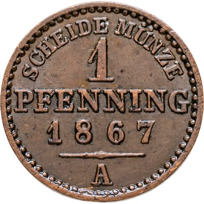 купить Пруссия 1 пфеннинг 1867
