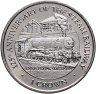 Купить Остров Мэн 1 крона (crown) 1998 "125 лет паровой железной дороге - паровоз LNER Class A3 4472 "Flying Scotsman", в слабе Монетник.ру MS62