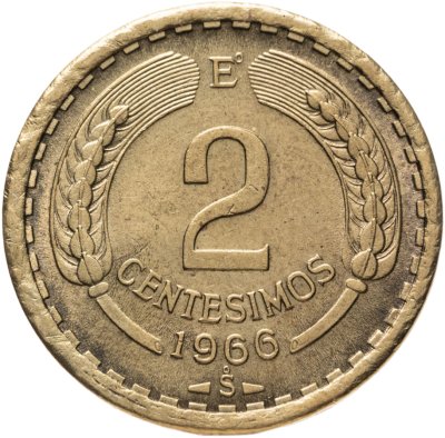купить Чили 2 сентесимо (centesimos) 1966