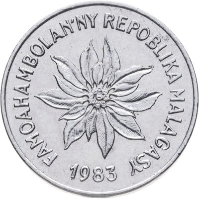 купить Мадагаскар 2 франка (francs) 1983