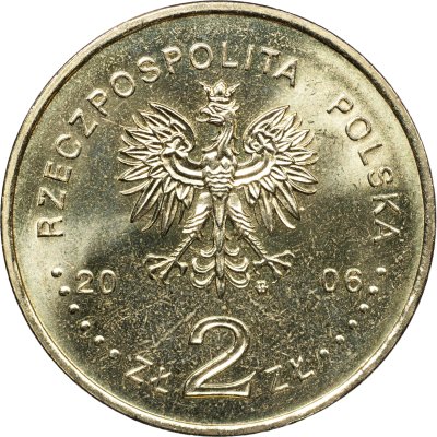 купить Польша 2 злотых 2006 "100-летие Варшавской школы экономики"