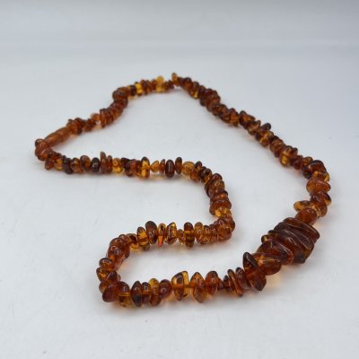 купить Бусы винтажные с бусинами различных форм, янтарь, СССР, 1970-1990 гг.