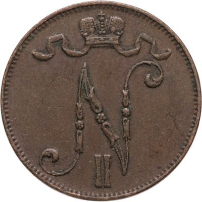 купить 5 пенни (pennia) 1914 Российская Финляндия