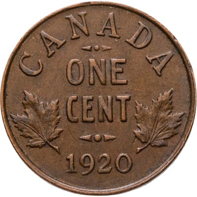 купить Канада 1 цент (cent) 1920 новый тип