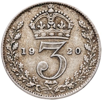 купить Великобритания 3 пенса (pence) 1920 Георг V