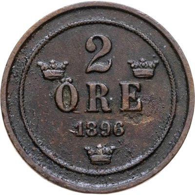 купить Швеция 2 эре (ore) 1896