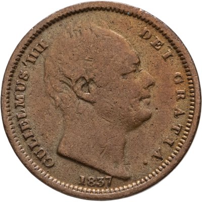 купить Британский Цейлон 1/2 фартинга 1837