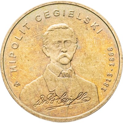 купить Польша 2 злотых 2013 "200 лет со дня рождения Хиполита Цегельского"