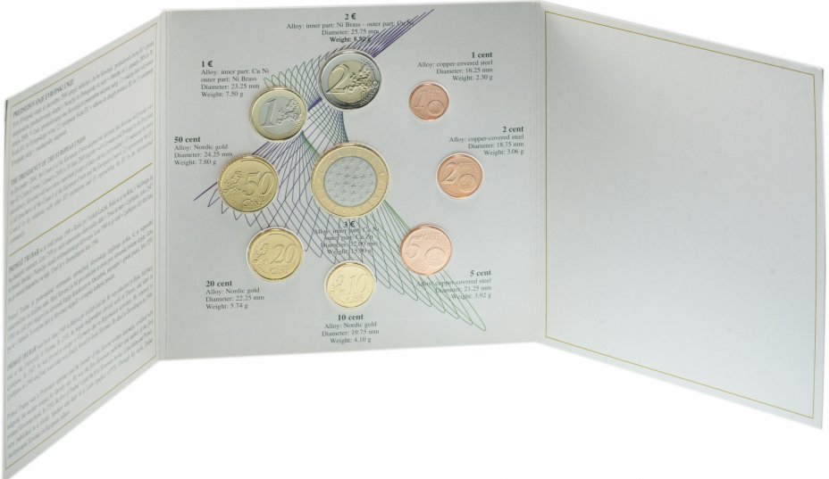 купить Словения набор из 9 монет 2008, в буклете