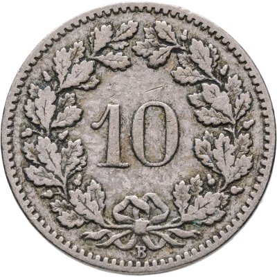 купить Швейцария 10 раппенов (rappen) 1900