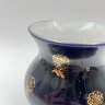Купить Ваза кобальтового цвета с цветочным узором (миниатюрная), фарфор, крытье, золочение, Ленинградский фарфоровый завод (ЛФЗ), СССР, 1970-1986 гг.