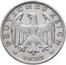 Купить Германия 1 рейхсмарка (reichsmark) 1925, знак монетного двора "A" — Берлин