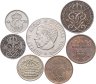 Купить Швеция набор из 7 монет 1, 2, 5, 10, 25, 50 эре (ore) , 1 крона 1943-2007