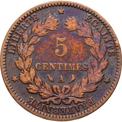 купить Франция 5 сантимов 1897