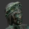 Купить Миниатюрный бюст Данте Алигьери, металл, патинирование, Западная Европа, 1930-1960 гг.