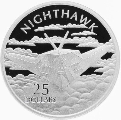 Купить Соломоновы Острова 25 долларов 2003 "Самолет F-117 Ночной Ястреб"