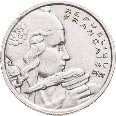 купить Франция 100 франков (francs) 1957 Без отметки монетного двора "B"