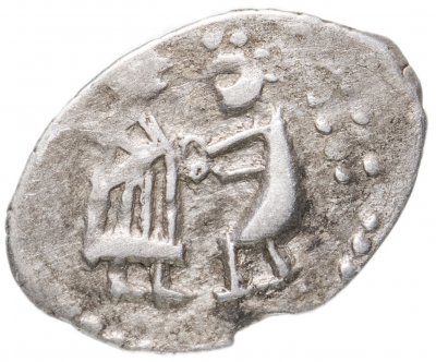 Купить Новгородская республика, денга (Русская легенда/Сцена Оммажа) 1420-1478