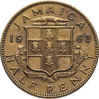 купить Ямайка 1/2 пенни (half penny) 1963