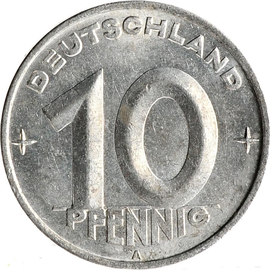 купить Восточная Германия (ГДР) 10 пфеннигов 1952