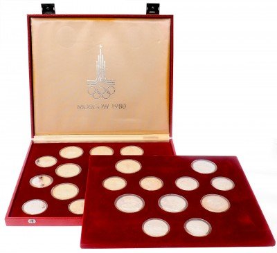 Купить Набор монет, посвященный Олимпиаде 1980 в Москве Proof (в фирменном боксе, с документами)