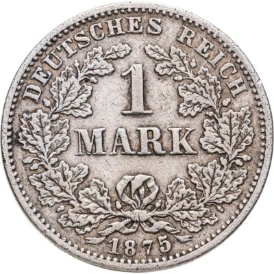 купить Германия 1 марка 1875 Знак монетного двора: "G" - Карлсруэ