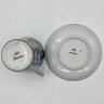 Купить Пара чайная (большая) с цветочным декором на синем фоне, фарфор, кобальт, роспись, золочение, Ленинградский фарфоровый завод (ЛФЗ), СССР, 1960-1970 гг.