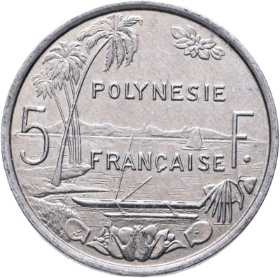 купить Французская Полинезия 5 франков (francs) 2001