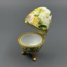 Купить Яйцо-шкатулка с тропическим пейзажем, фарфор, деколь, золочение, Западная Европа, 1990-2010 гг.