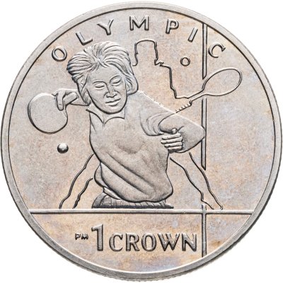 купить Остров Мэн 1 крона (crown) 2012 "XXX летние Олимпийские Игры, Лондон 2012 - Теннис"