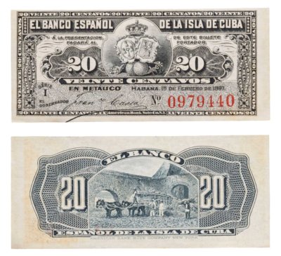 купить Куба 20 сентаво 1897 года P-53