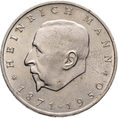 купить Германия (ГДР) 20 марок (mark) 1971 100 лет со дня рождения Генриха Манна