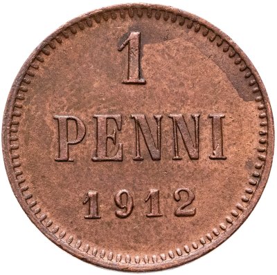 купить 1 пенни (penni) 1912 Российская Финляндия
