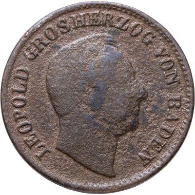 купить Германия, Баден 1 крейцер (kreuzer) 1845
