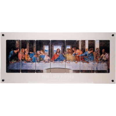 купить Остров Ниуэ 5 долларов 2012 набор-паззл из 7-ми монет "Тайная вечеря", в футляре с сертификатом