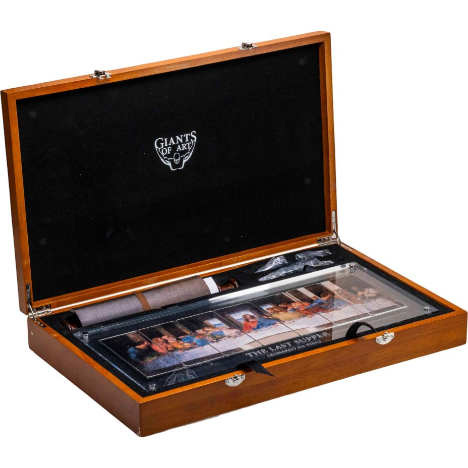 купить Остров Ниуэ 5 долларов 2012 набор-паззл из 7-ми монет "Тайная вечеря", в футляре с сертификатом