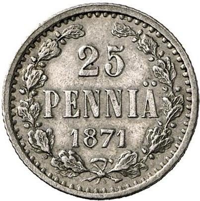 купить 25 пенни 1871 года S