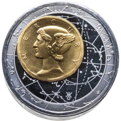 купить Ниуэ 50 долларов 2013 - Меркурий. Бог торговли (Подарочный футляр с сертификатом)