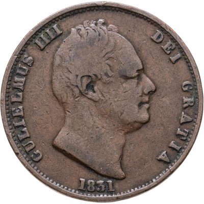 купить Великобритания 1/2 пенни (penny) 1831