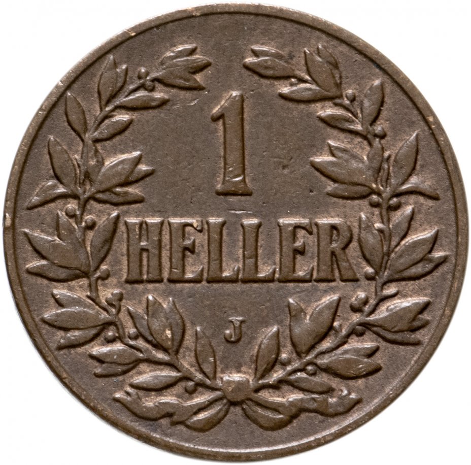 купить Германская Восточная Африка 1 геллер (heller) 1908 J