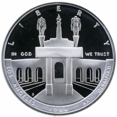 купить США 1 доллар (dollar) 1984 "XXIII летние Олимпийские Игры 1984 в Лос-Анджелесе" Знак монетного двора: "S" - Сан-Франциско