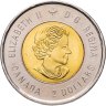 Купить Канада 2 dollars (доллара) 2016 75 лет Битве за Атлантику