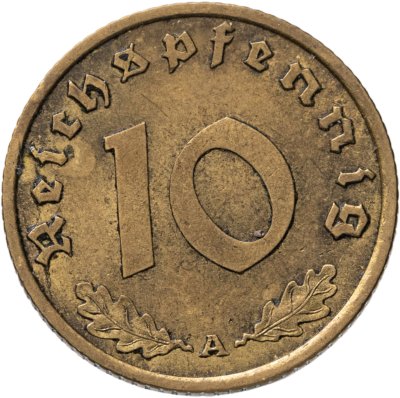 купить Германия, Третий рейх 10 рейхспфеннигов (reichspfennig) 1938