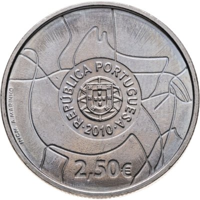 купить Португалия 2,5 евро (euro) 2010 ЮНЕСКО - Археологический парк долины Коа