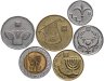 Купить Израиль набор монет 1989 - 2017 год 10 агорот, 1/2, 1, 2, 5 и 10 шекелей (6 штук)