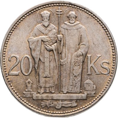 купить Словакия 20 крон 1941 "Кирилл и Мефодий"