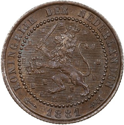 купить Нидерланды 1 цент 1881 [KM#107]