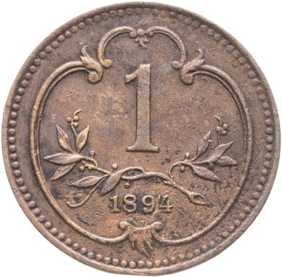 купить Австрия 1 геллер (heller) 1894