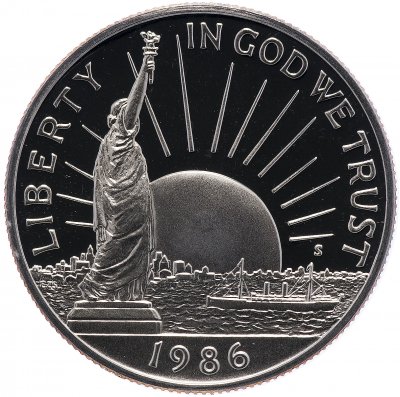купить США 50 центов 1986 Proof "100 лет Статуе Свободы"