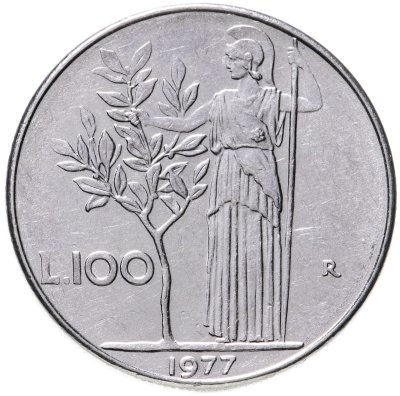 купить Италия 100 лир 1977